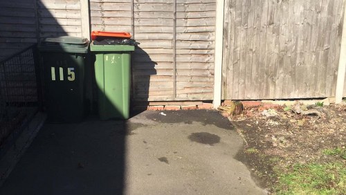 Before and after garden clearance in West London